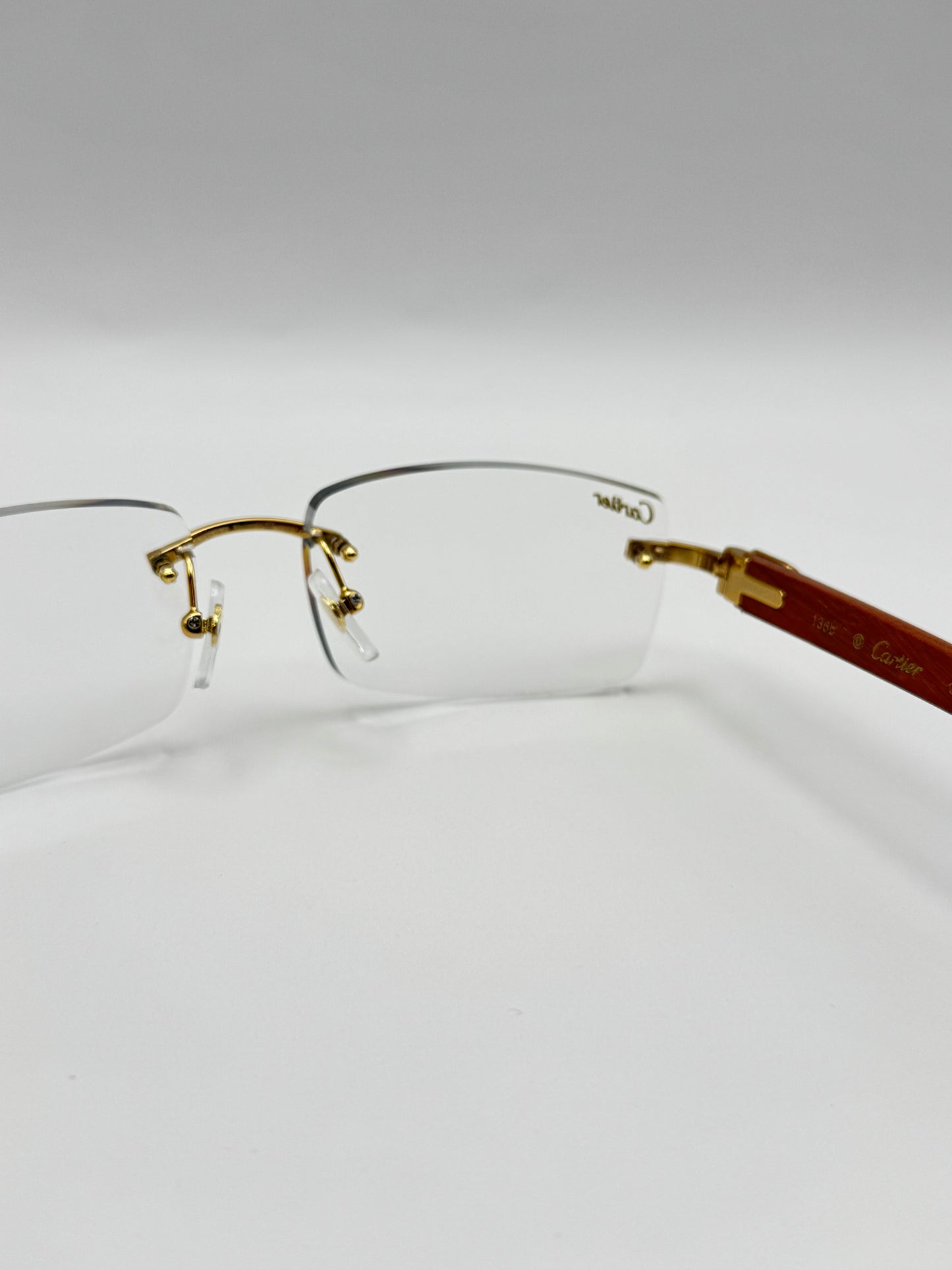 Rimless Sunglasses Wood style