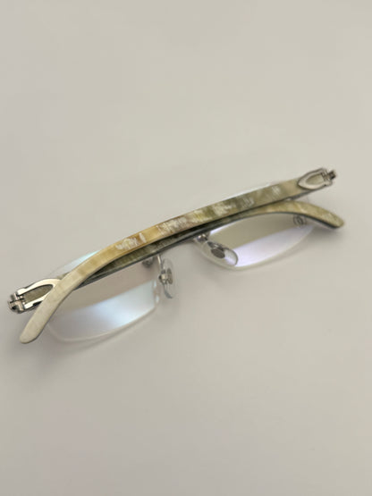 White buff Sunglasses 53mm