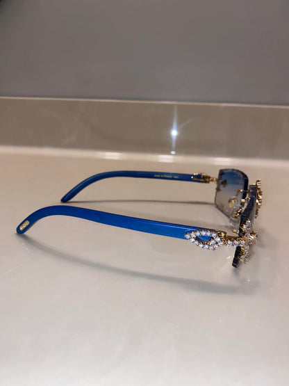 Iced out Cross glasses