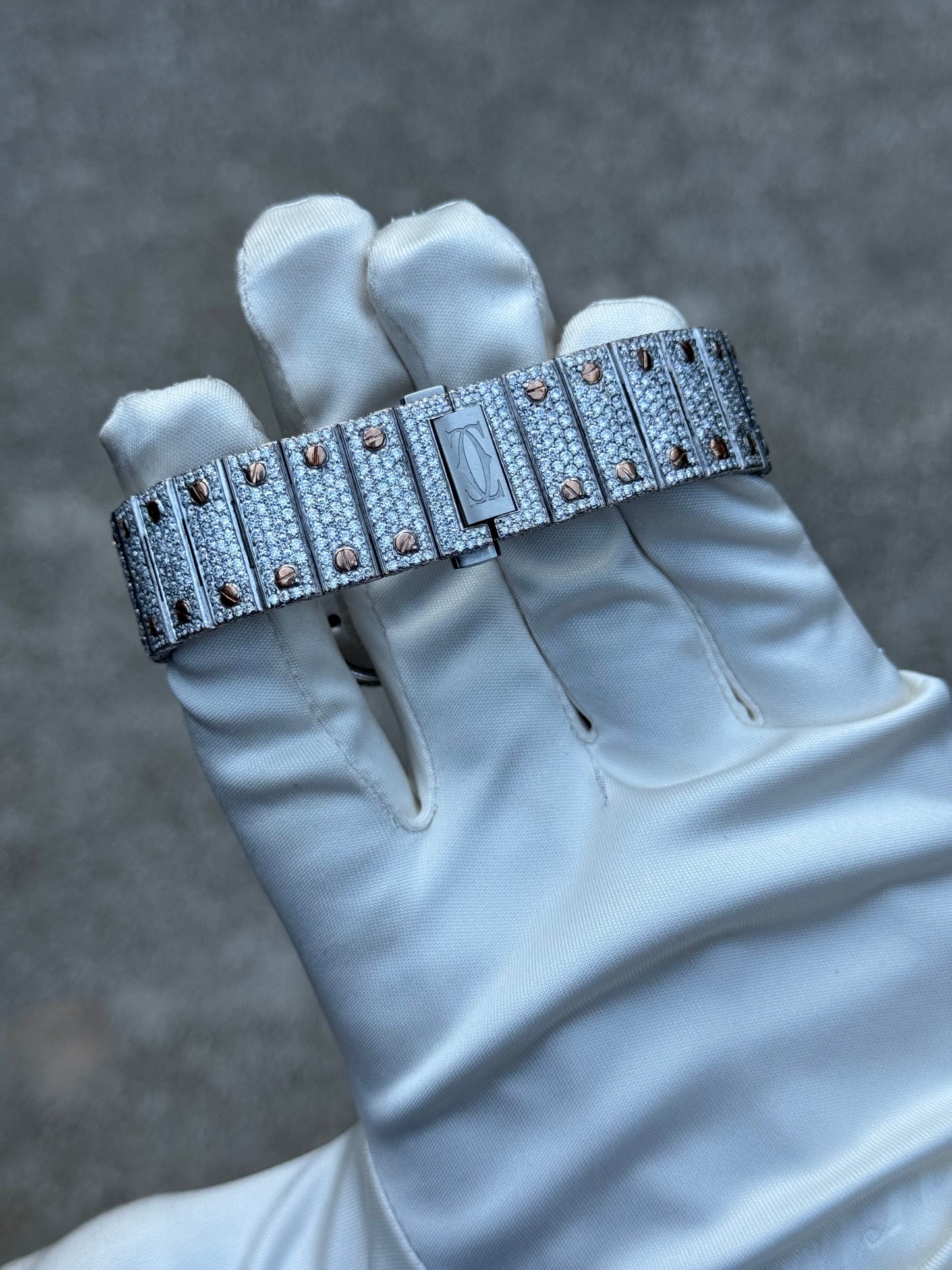 Custom Moissanite watch