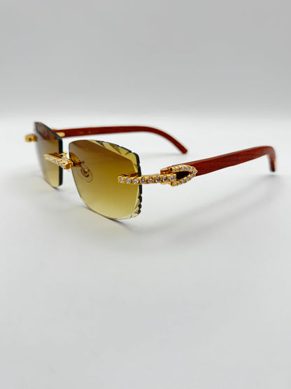 Moissanite wood Sunglasses