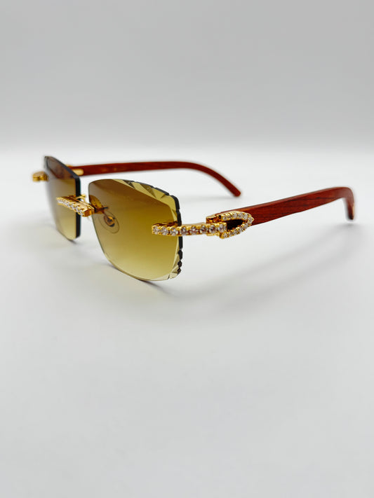 Moissanite wood Sunglasses