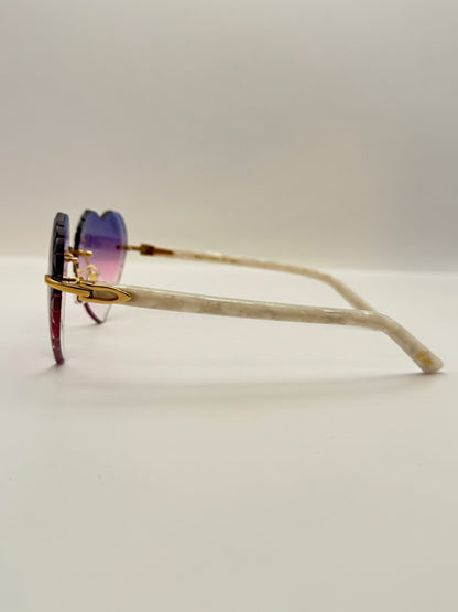 acetate Heart sunglasses