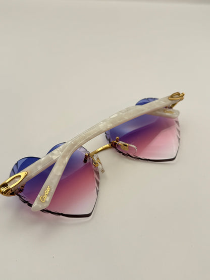 acetate Heart sunglasses