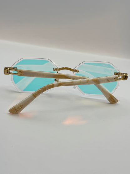 White Acetate sunglasses