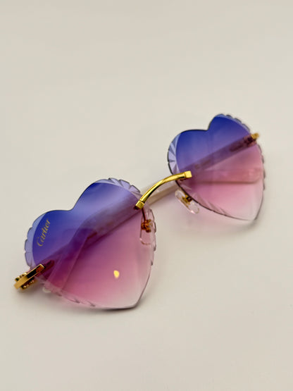 acetate Heart sunglasses