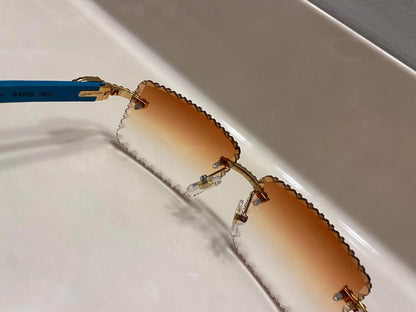 Made to order: Iced out moissanite Sunglasses