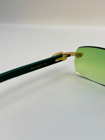 Moissanite Green wood Sunglasses
