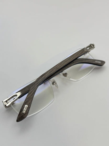 Grey Wood glasses