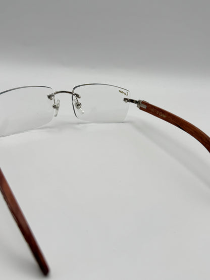 Rimless Sunglasses Wood style