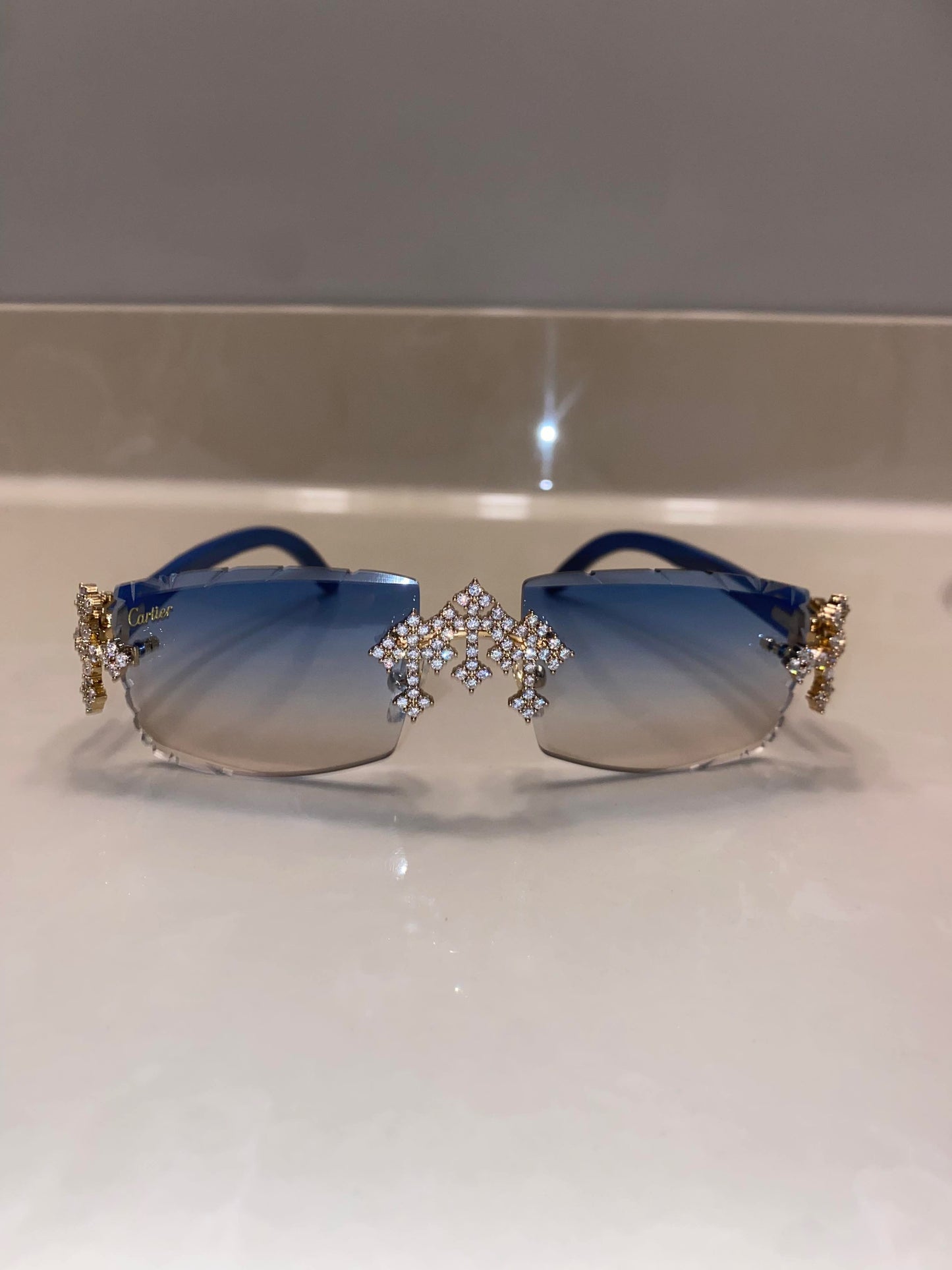 Iced out Cross glasses