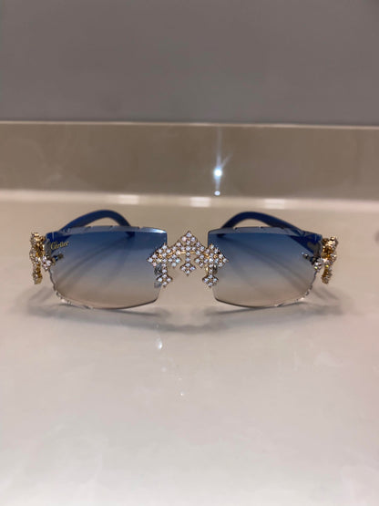 Iced out Cross glasses