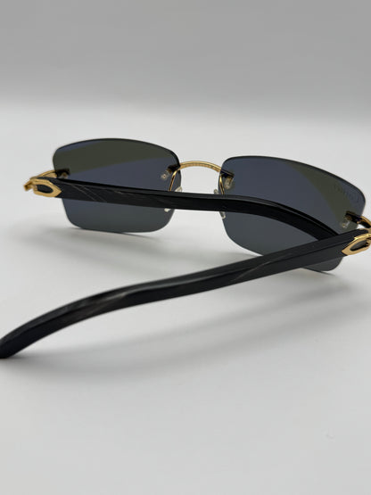 Black buffs Sunglasses Mirror style