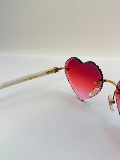 acetate Heart sunglasses