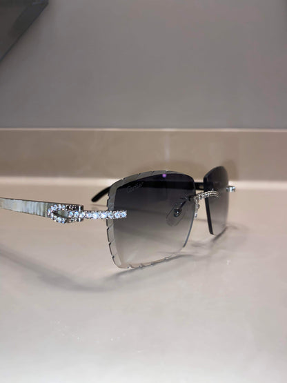 Made to order: Iced out moissanite Sunglasses