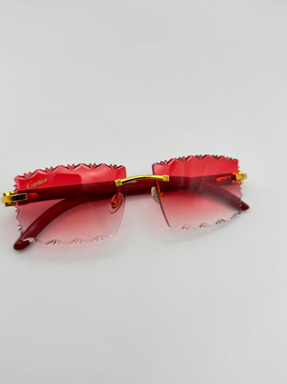 Red Wood Glasses