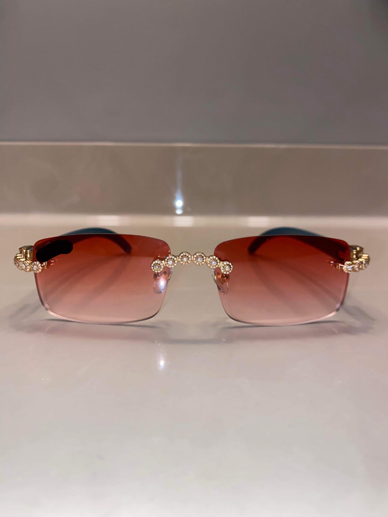 Made to order: Iced out moissanite Sunglasses