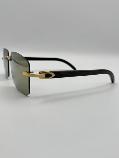 Black buffs Sunglasses Mirror style