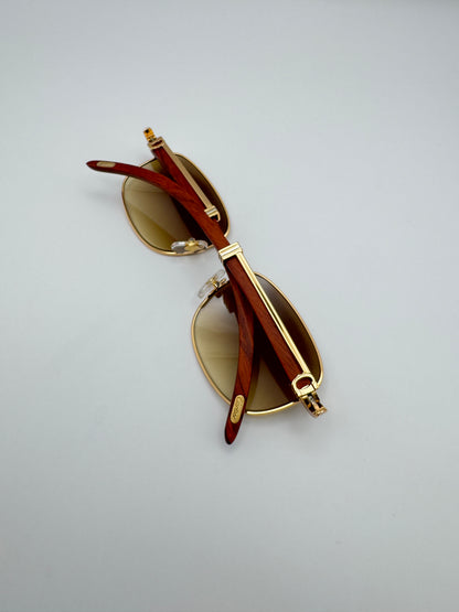 Vintage Wood Glasses