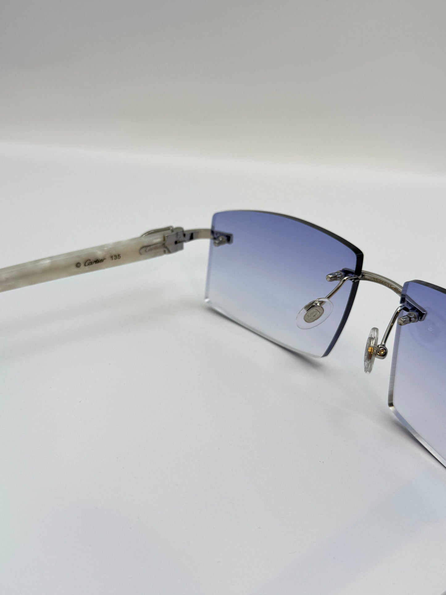 White acetate sunglasses