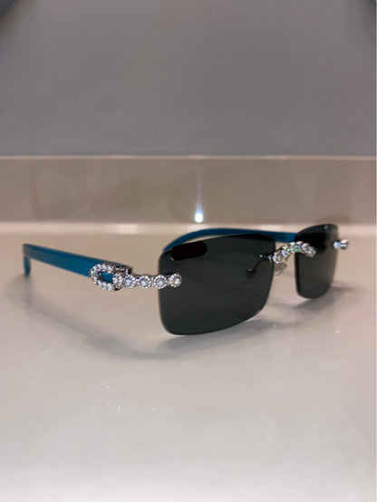 Made to order: Iced out moissanite Sunglasses