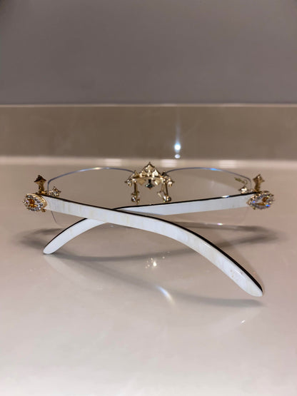 Iced out Cross glasses