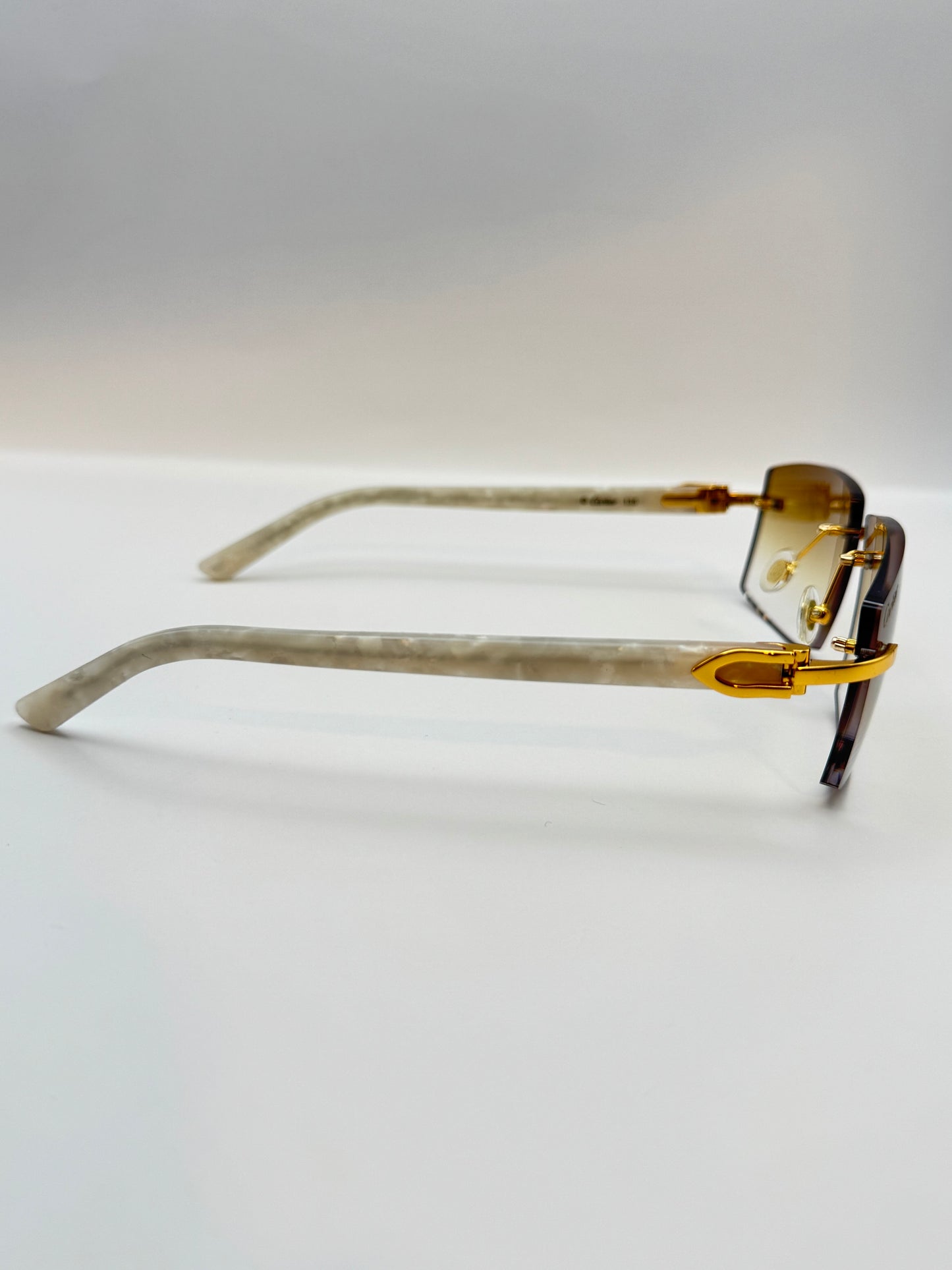 White acetate sunglasses