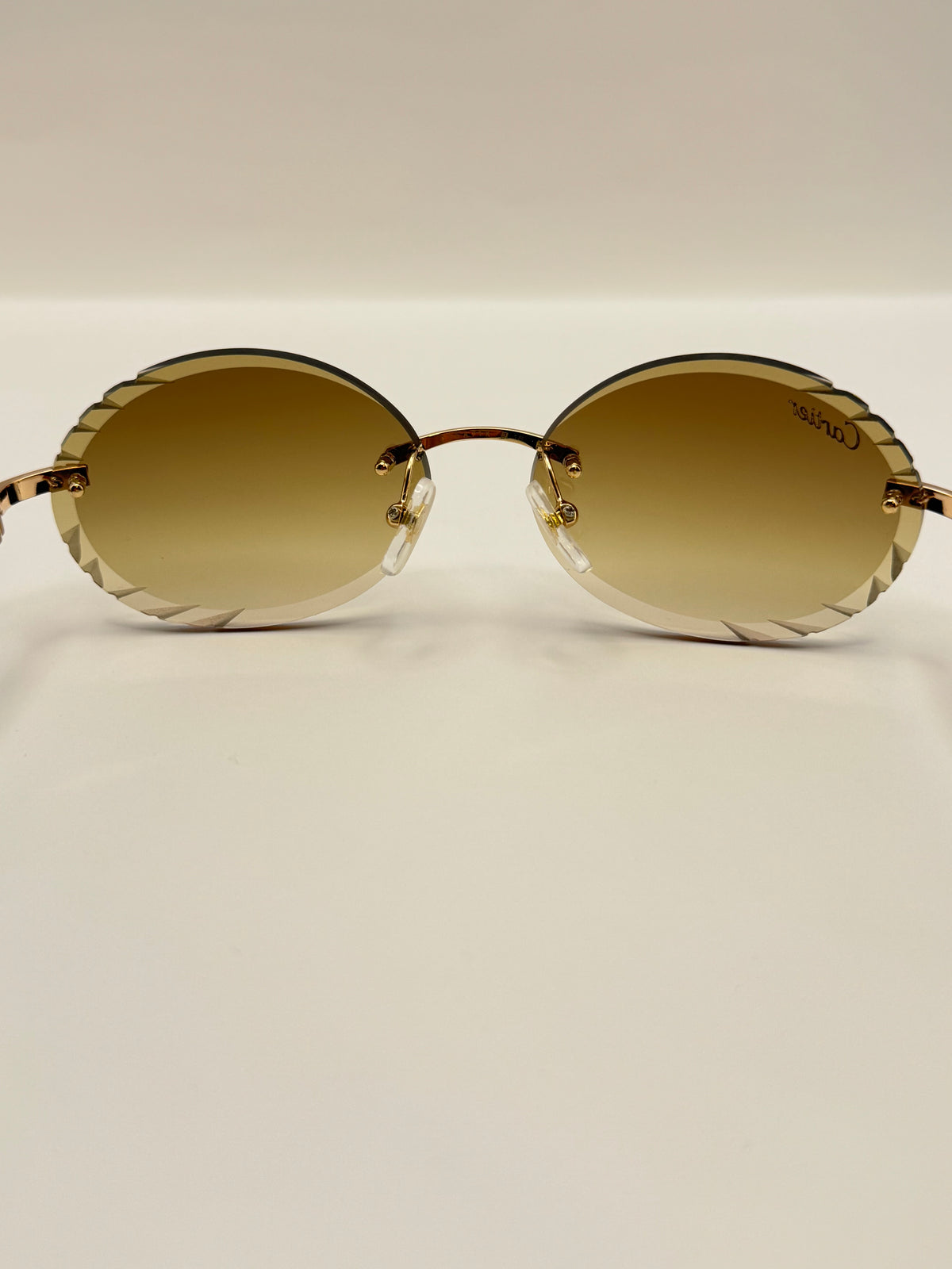 Retro White buff Sunglasses 54mm