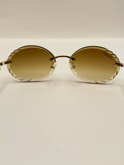Retro White buff Sunglasses 54mm
