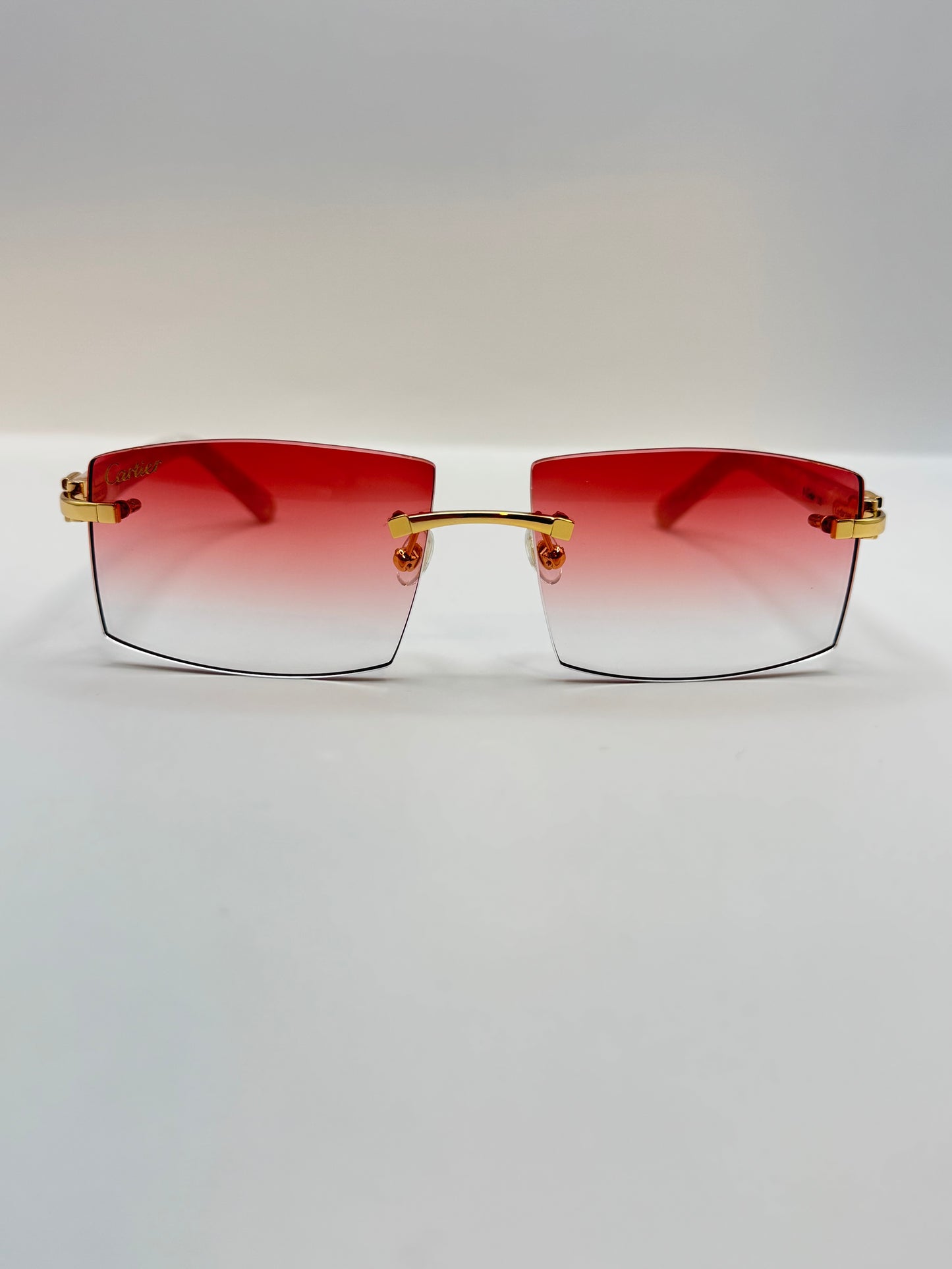 White acetate sunglasses