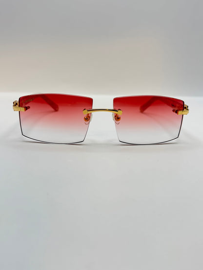 White acetate sunglasses