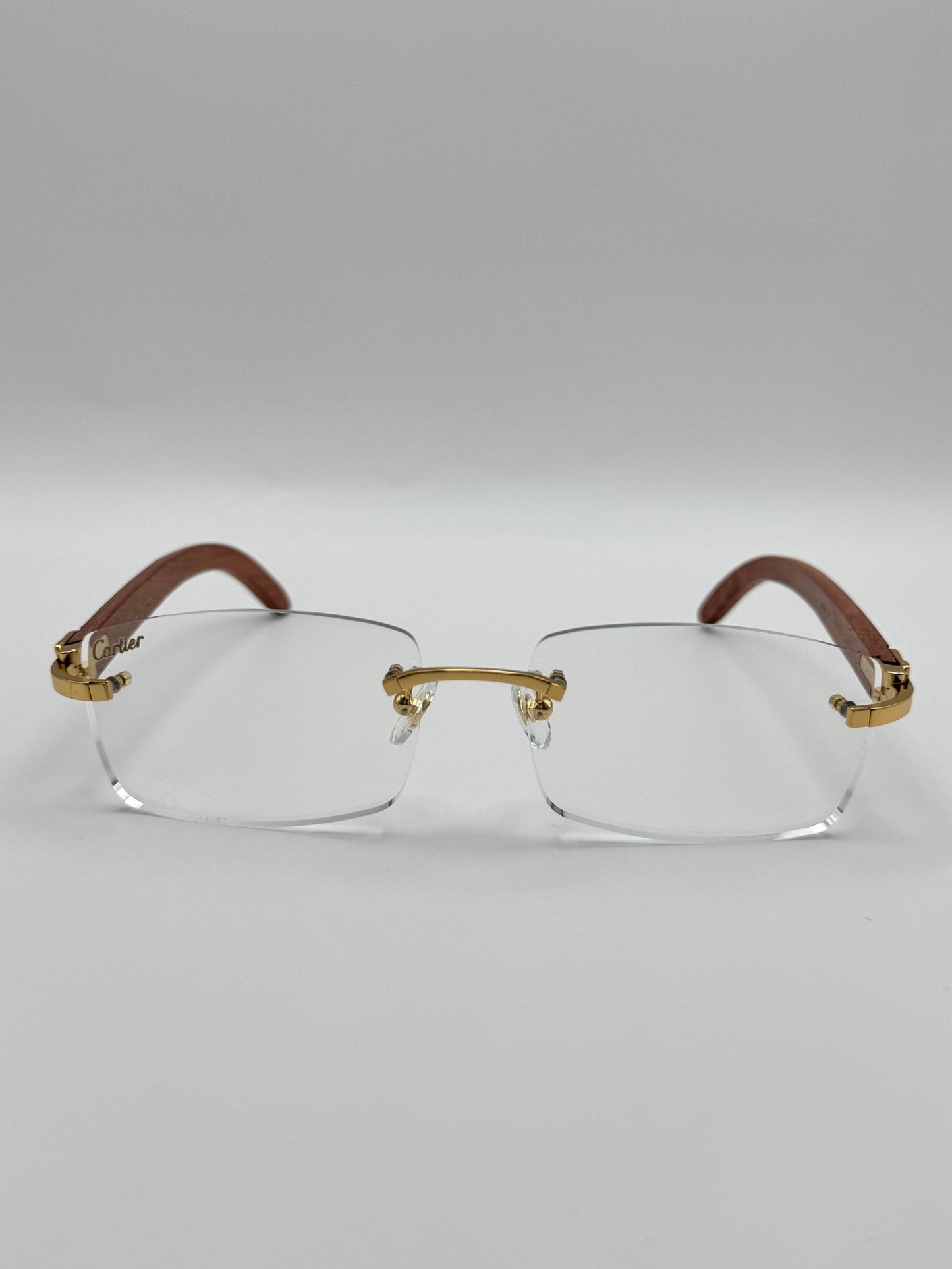Rimless Sunglasses Wood style