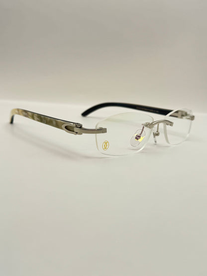 White buff Sunglasses 53mm