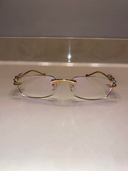Iced out Panther Glasses