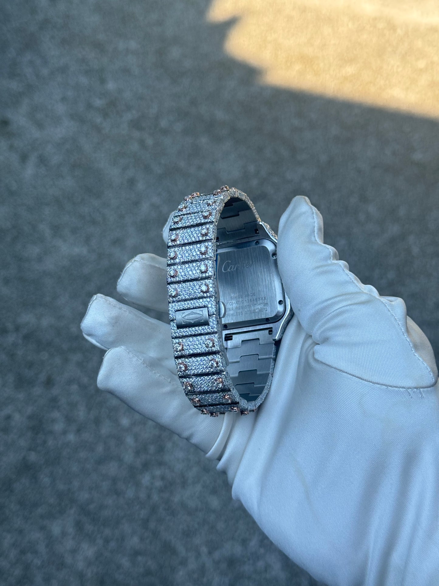 Custom Moissanite watch