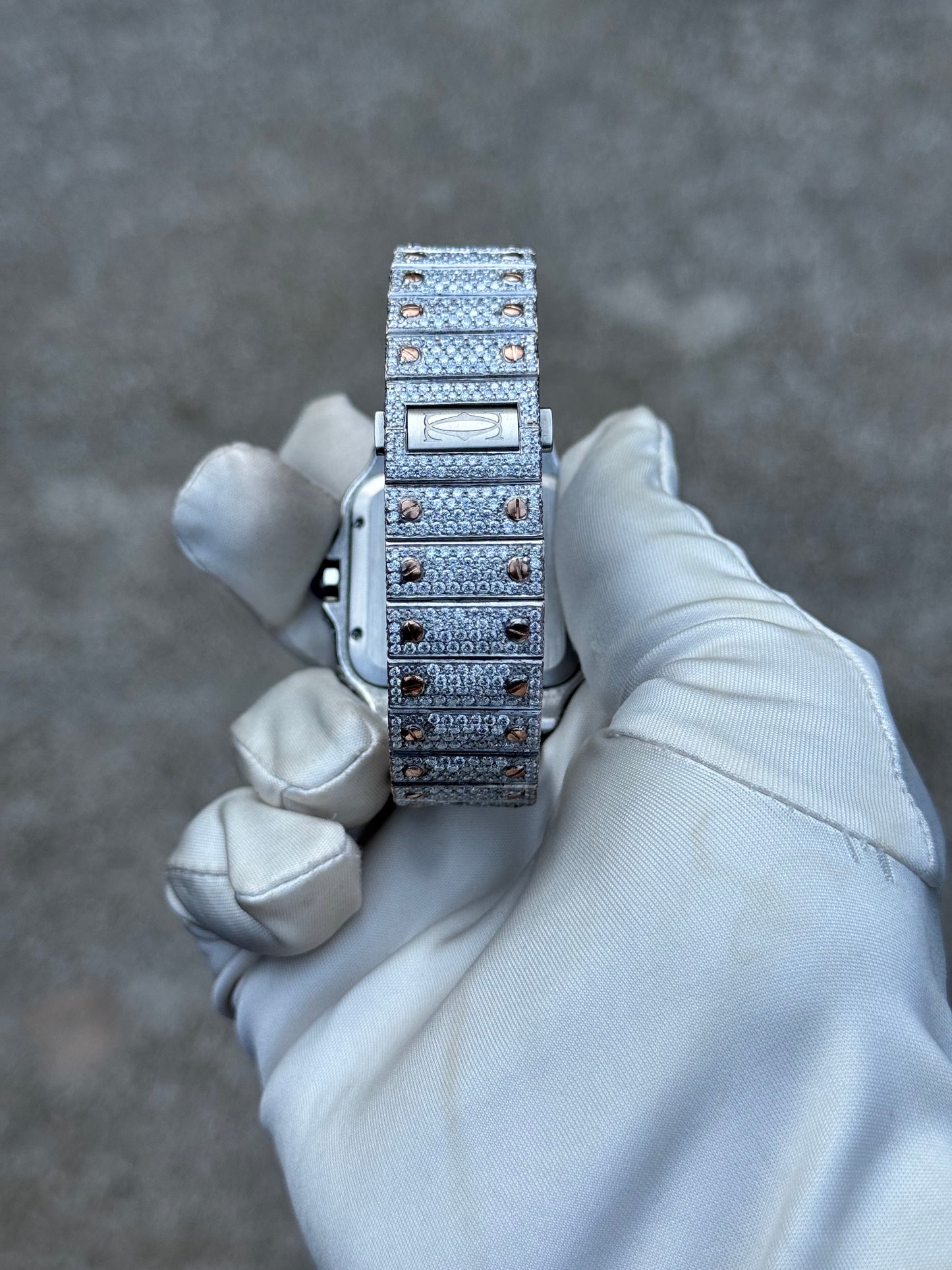 Custom Moissanite watch