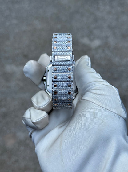 Custom Moissanite watch