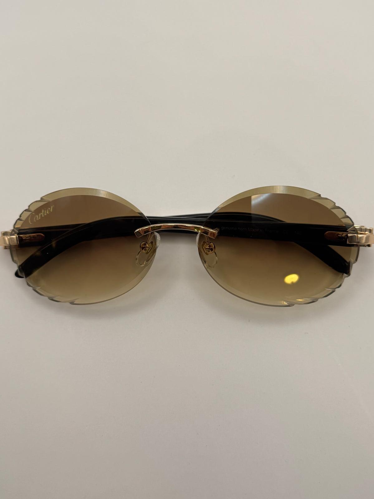 Retro White buff Sunglasses 54mm