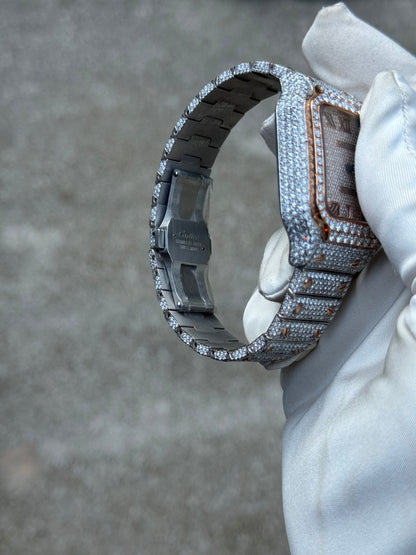 Custom Moissanite watch