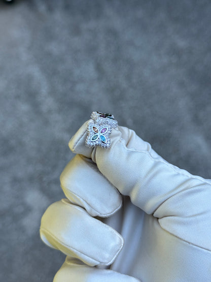 Moissanite flower Earrings