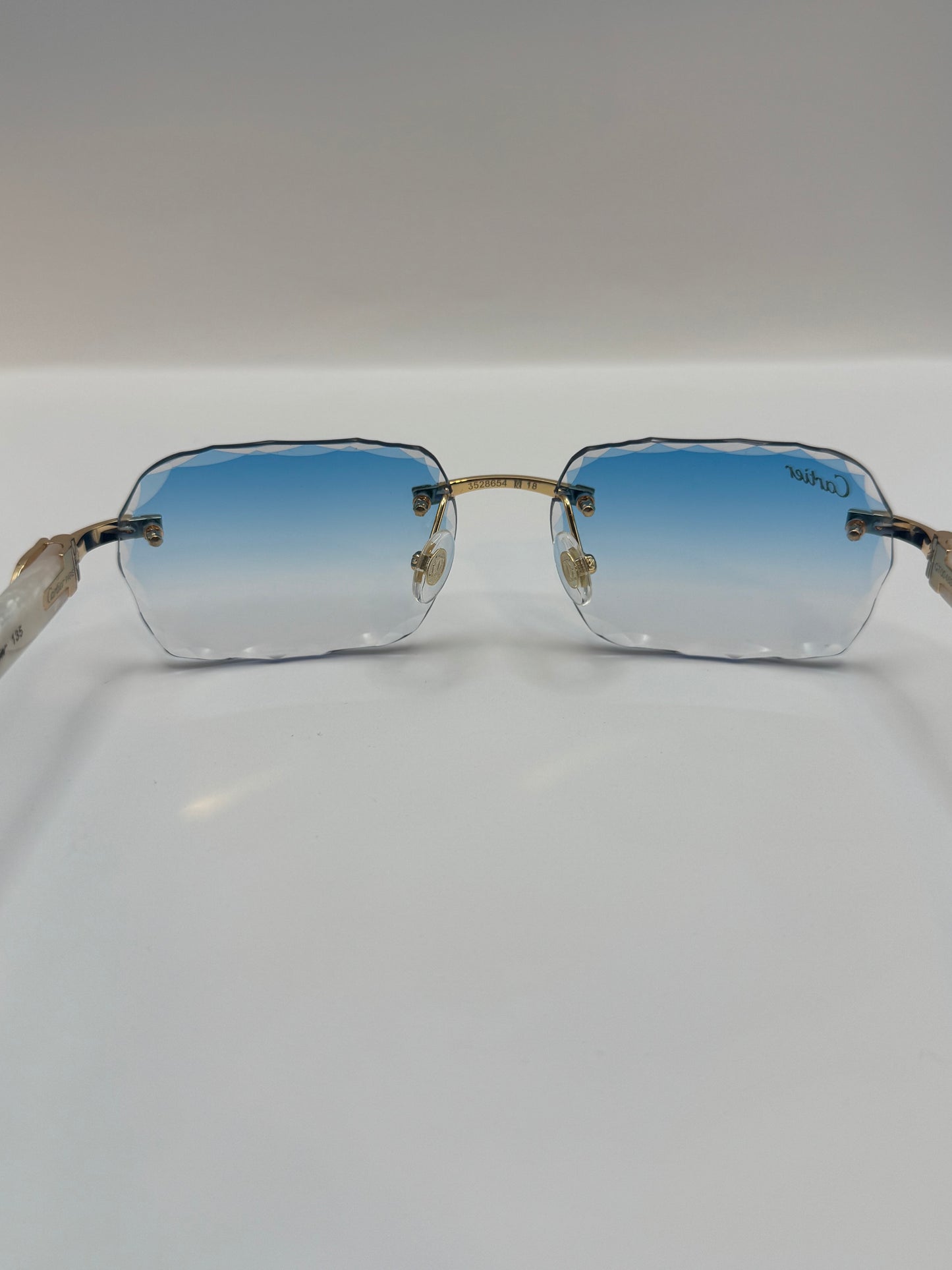 White acetate sunglasses