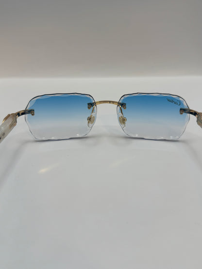 White acetate sunglasses