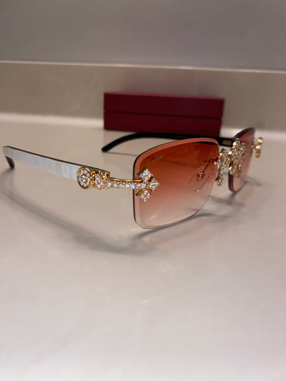 Iced out Cross glasses