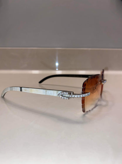 Made to order: Iced out moissanite Sunglasses