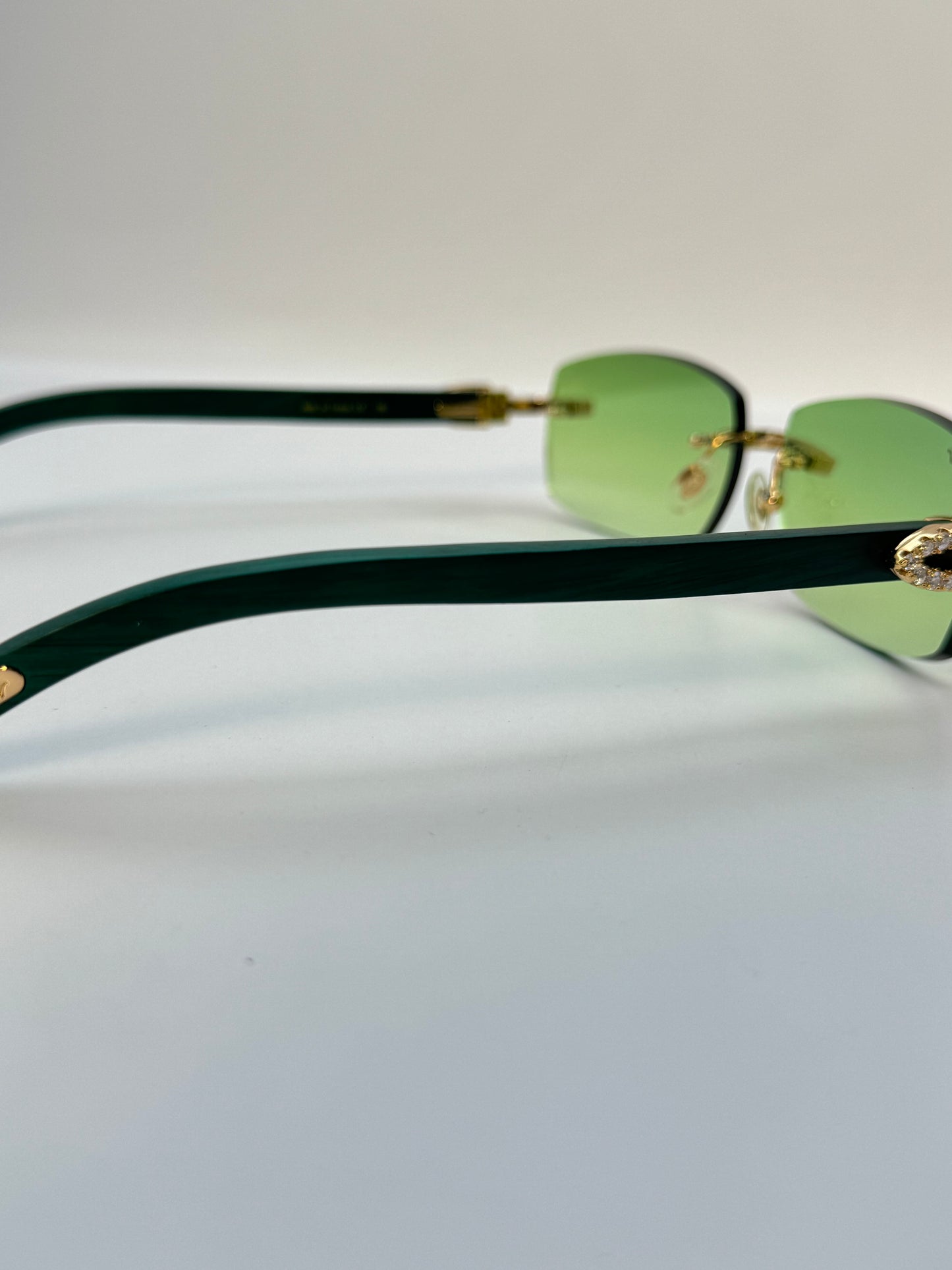 Moissanite Green wood Sunglasses