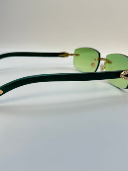 Moissanite Green wood Sunglasses