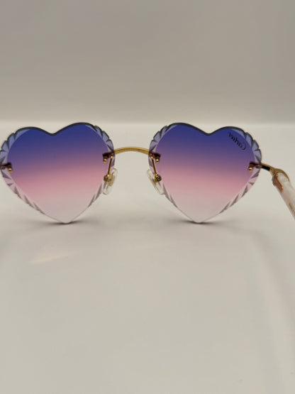 acetate Heart sunglasses