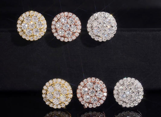 Round Moissanite Earrings
