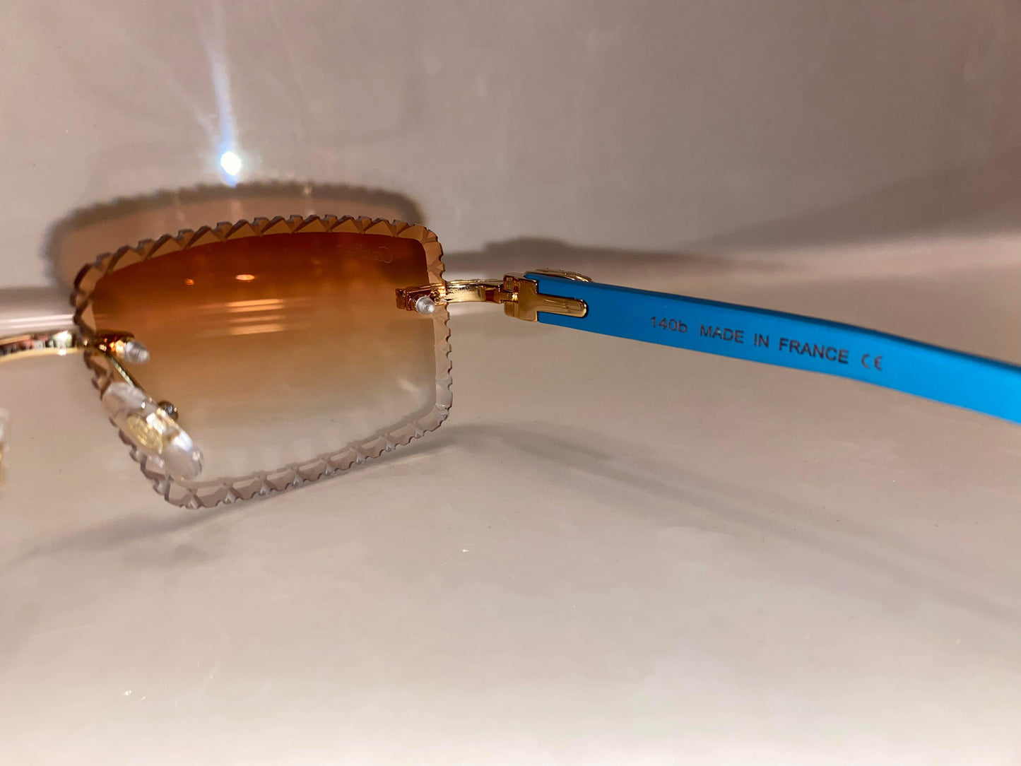 Made to order: Iced out moissanite Sunglasses