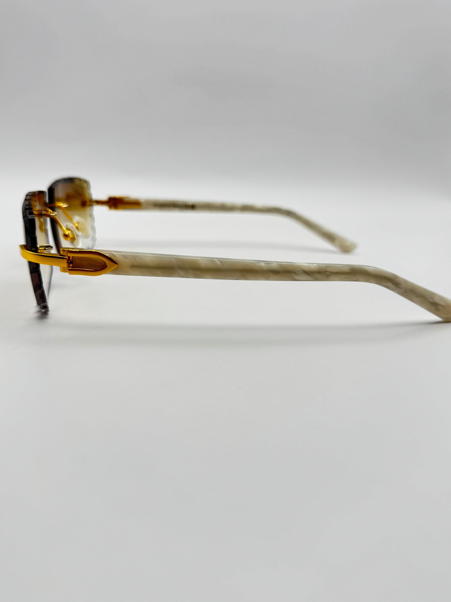 White acetate sunglasses